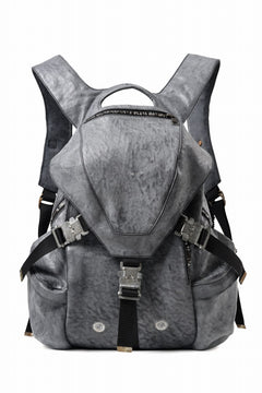 画像をギャラリービューアに読み込む, ierib exclusive Addiction Rucksack / White Waxed Shrunken Horse (BLACK)