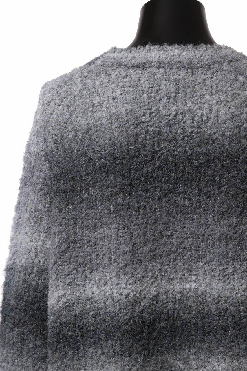 画像をギャラリービューアに読み込む, th products Inflated Cardigan / 1/4.5 kasuri loop knit (mono)