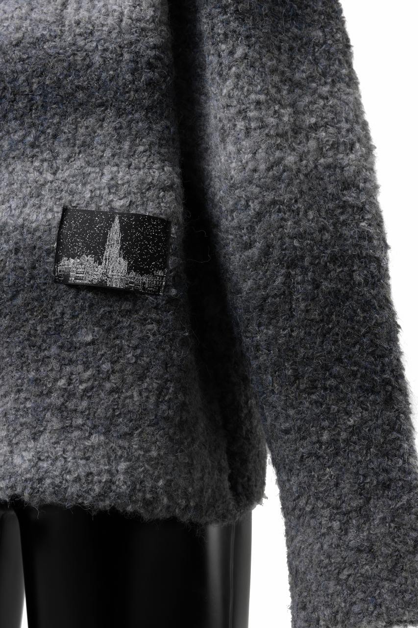 画像をギャラリービューアに読み込む, TARO HORIUCHI / th products Inflated Cardigan / 1/4.5 kasuri loop knit (mono)