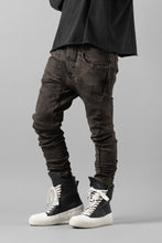 画像をギャラリービューアに読み込む, masnada LAYERED POCKET SLIM JEANS / STRETCH DENIM (BLACK CLAY)