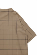 画像をギャラリービューアに読み込む, N/07 exclusive MOCK NECK HALF SLEEVE PULLOVER / WINDOWPANE CHECK TR TWILL (BEIGE)