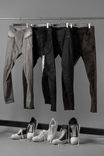 画像をギャラリービューアに読み込む, masnada LAYERED POCKET SLIM JEANS / STRETCH DENIM (BLACK CLAY)