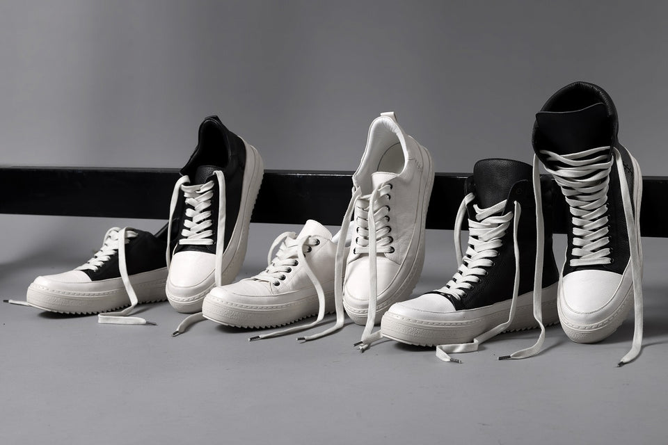 画像をギャラリービューアに読み込む, masnada LOW TOP SNEAKER / CALF SKIN LEATHER (CHALK)