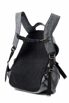 画像をギャラリービューアに読み込む, ierib exclusive Addiction Rucksack / White Waxed Shrunken Horse (BLACK)