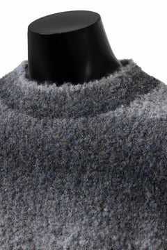 画像をギャラリービューアに読み込む, TARO HORIUCHI / th products Inflated Oversized Crew / 1/4.5 kasuri loop knit (mono)