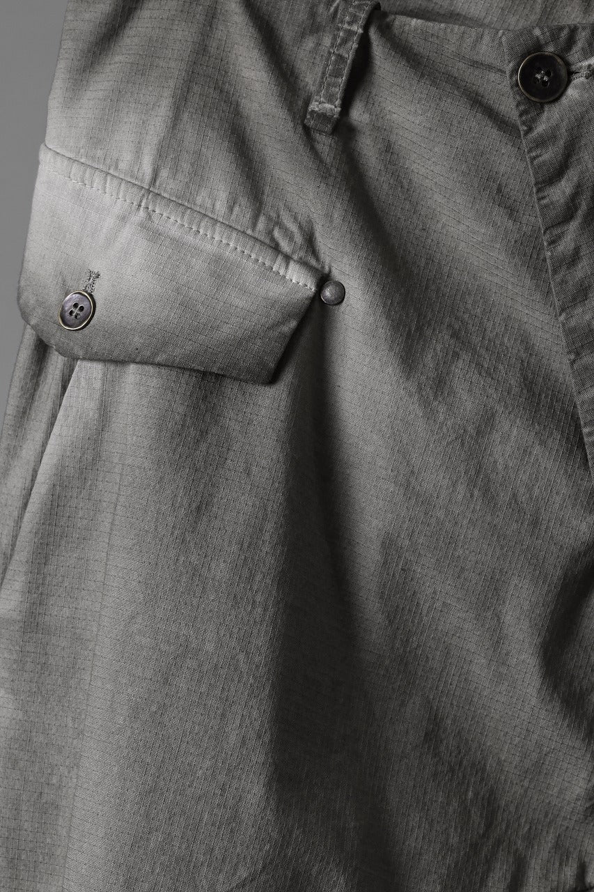 画像をギャラリービューアに読み込む, masnada RELAX FLAP POCKET PANTS / STRETCH LIGHT WEIGHT RIPSTOP (SHALE)