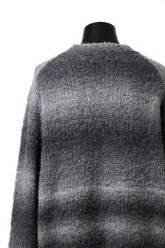 画像をギャラリービューアに読み込む, TARO HORIUCHI / th products Inflated Oversized Crew / 1/4.5 kasuri loop knit (mono)
