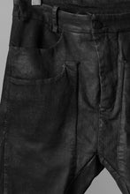 画像をギャラリービューアに読み込む, masnada LAYERED POCKET SLIM JEANS / STRETCH DENIM (BLACK)