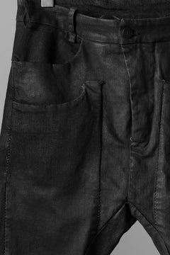 画像をギャラリービューアに読み込む, masnada LAYERED POCKET SLIM JEANS / STRETCH DENIM (BLACK)