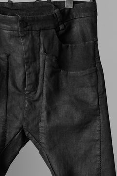 画像をギャラリービューアに読み込む, masnada LAYERED POCKET SLIM JEANS / STRETCH DENIM (BLACK)