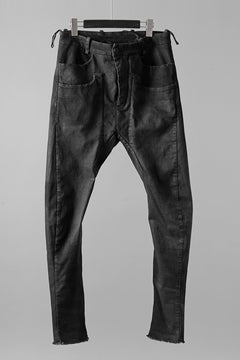 画像をギャラリービューアに読み込む, masnada LAYERED POCKET SLIM JEANS / STRETCH DENIM (BLACK)