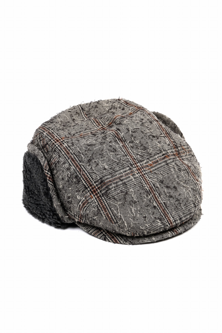 画像をギャラリービューアに読み込む, Y's EARMUFF CAP / NEEDLE PUNCHED (BEIGE)