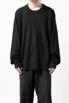 画像をギャラリービューアに読み込む, COLINA TUCK SWEAT TOPS / SUPER 140s WASHABLE WOOL (EBONY)