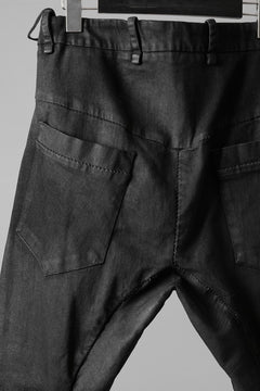画像をギャラリービューアに読み込む, masnada LAYERED POCKET SLIM JEANS / STRETCH DENIM (BLACK)