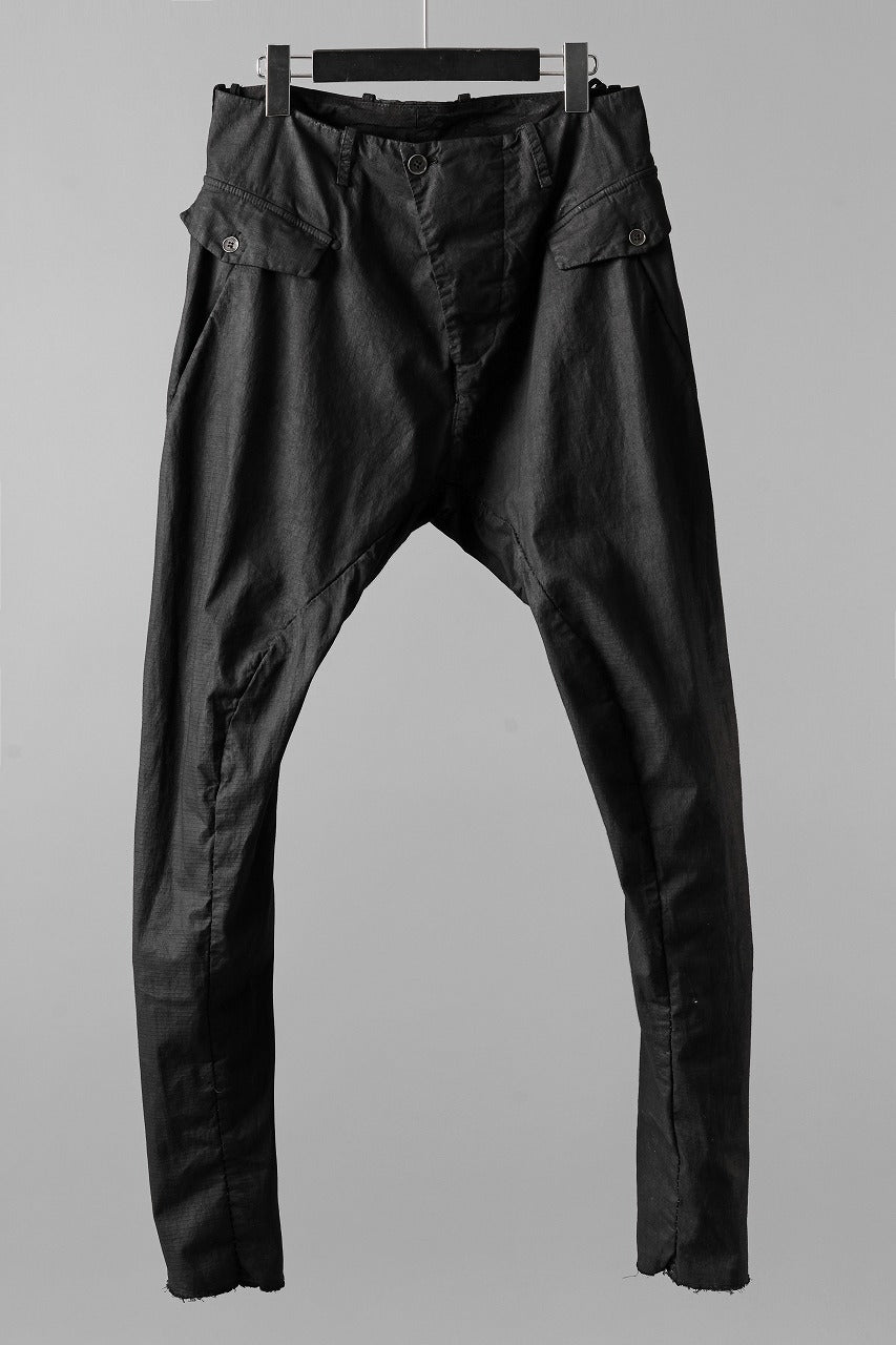 画像をギャラリービューアに読み込む, masnada RELAX FLAP POCKET PANTS / STRETCH LIGHT WEIGHT RIPSTOP (BLACK)