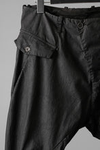 画像をギャラリービューアに読み込む, masnada RELAX FLAP POCKET PANTS / STRETCH LIGHT WEIGHT RIPSTOP (BLACK)