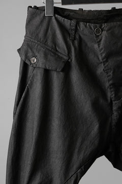 画像をギャラリービューアに読み込む, masnada RELAX FLAP POCKET PANTS / STRETCH LIGHT WEIGHT RIPSTOP (BLACK)