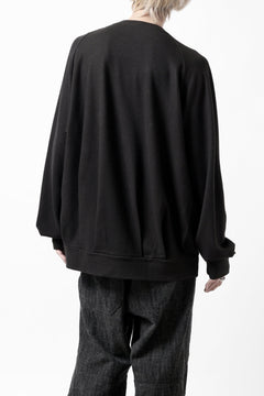 画像をギャラリービューアに読み込む, COLINA TUCK SWEAT TOPS / SUPER 140s WASHABLE WOOL (EBONY)