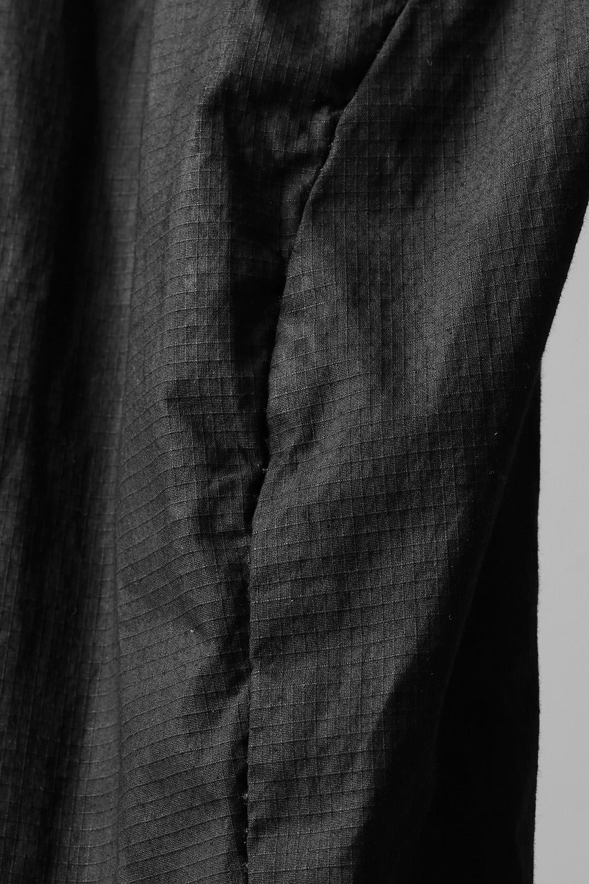 画像をギャラリービューアに読み込む, masnada RELAX FLAP POCKET PANTS / STRETCH LIGHT WEIGHT RIPSTOP (BLACK)