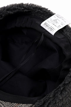 画像をギャラリービューアに読み込む, Y's EARMUFF CAP / NEEDLE PUNCHED (BEIGE)