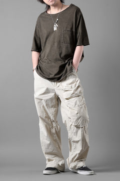 画像をギャラリービューアに読み込む, Ten c CARGO TROUSERS / GARMENT DYED LIGHT NYLON TACTEL MID LAYER (BEIGE)