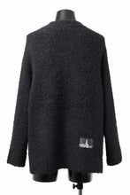 画像をギャラリービューアに読み込む, th products Inflated Oversized Crew / 1/4.5 kasuri loop knit (black)