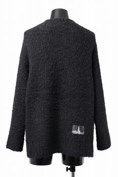 画像をギャラリービューアに読み込む, TARO HORIUCHI / th products Inflated Oversized Crew / 1/4.5 kasuri loop knit (black)