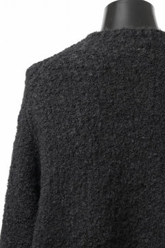 画像をギャラリービューアに読み込む, TARO HORIUCHI / th products Inflated Oversized Crew / 1/4.5 kasuri loop knit (black)