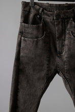 画像をギャラリービューアに読み込む, masnada LAYERED POCKET SLIM JEANS / STRETCH DENIM (BLACK CLAY)