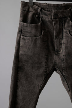 画像をギャラリービューアに読み込む, masnada LAYERED POCKET SLIM JEANS / STRETCH DENIM (BLACK CLAY)