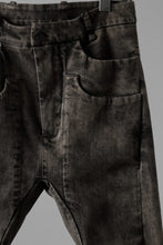 画像をギャラリービューアに読み込む, masnada LAYERED POCKET SLIM JEANS / STRETCH DENIM (BLACK CLAY)