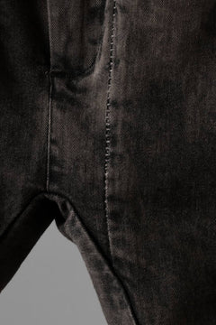 画像をギャラリービューアに読み込む, masnada LAYERED POCKET SLIM JEANS / STRETCH DENIM (BLACK CLAY)