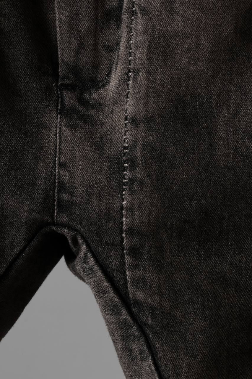 画像をギャラリービューアに読み込む, masnada LAYERED POCKET SLIM JEANS / STRETCH DENIM (BLACK CLAY)