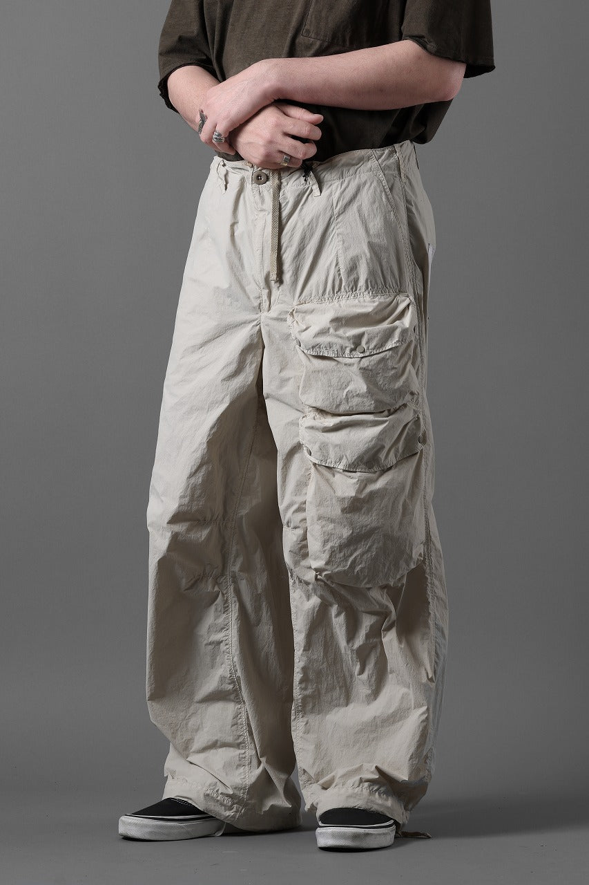 画像をギャラリービューアに読み込む, Ten c CARGO TROUSERS / GARMENT DYED LIGHT NYLON TACTEL MID LAYER (BEIGE)