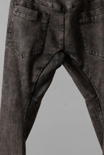 画像をギャラリービューアに読み込む, masnada LAYERED POCKET SLIM JEANS / STRETCH DENIM (BLACK CLAY)