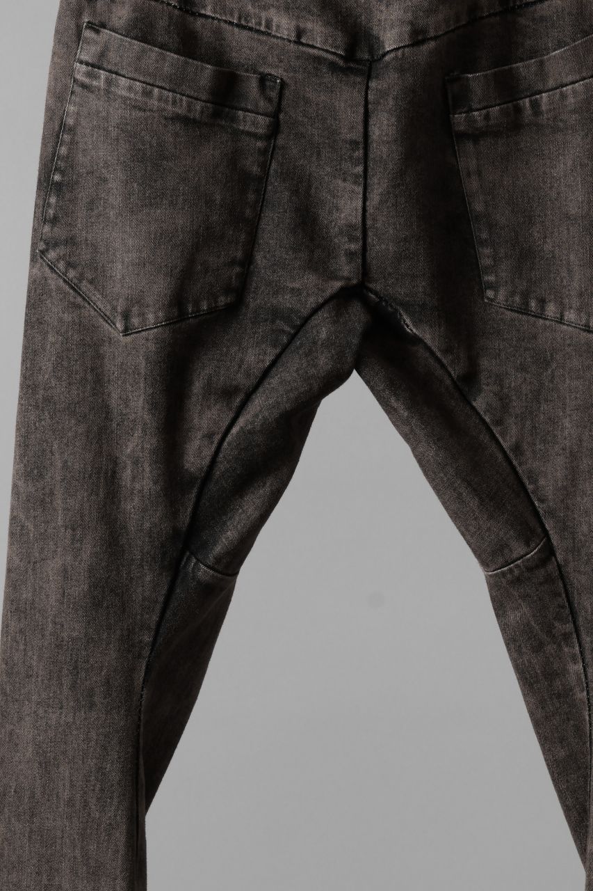 画像をギャラリービューアに読み込む, masnada LAYERED POCKET SLIM JEANS / STRETCH DENIM (BLACK CLAY)