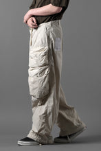 画像をギャラリービューアに読み込む, Ten c CARGO TROUSERS / GARMENT DYED LIGHT NYLON TACTEL MID LAYER (BEIGE)