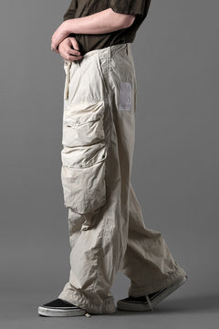 画像をギャラリービューアに読み込む, Ten c CARGO TROUSERS / GARMENT DYED LIGHT NYLON TACTEL MID LAYER (BEIGE)