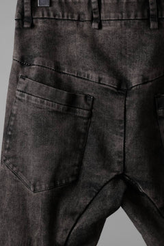 画像をギャラリービューアに読み込む, masnada LAYERED POCKET SLIM JEANS / STRETCH DENIM (BLACK CLAY)