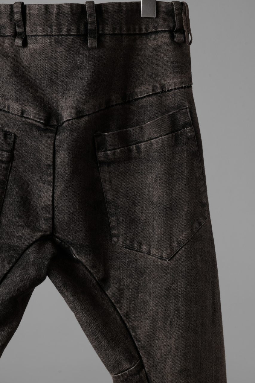 画像をギャラリービューアに読み込む, masnada LAYERED POCKET SLIM JEANS / STRETCH DENIM (BLACK CLAY)