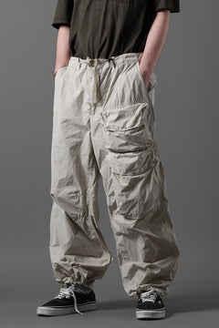 画像をギャラリービューアに読み込む, Ten c CARGO TROUSERS / GARMENT DYED LIGHT NYLON TACTEL MID LAYER (BEIGE)