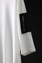 画像をギャラリービューアに読み込む, thom/krom ZIP POCKET SHORT SLEEVE TEE / COTTON JERSEY (CREAM)