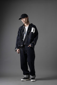画像をギャラリービューアに読み込む, FULLCOUNT WWⅡ model Brown Cotton Denim Jacket / 13.7oz Zimbabwe Selvedge Denim (INDIGO BLUE / ONE WASHED)