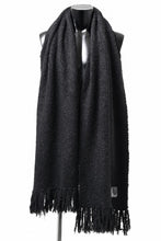 画像をギャラリービューアに読み込む, TARO HORIUCHI / th products Inflated Scarf / 1/4.5 kasuri loop knit (black)