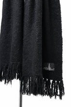 画像をギャラリービューアに読み込む, th products Inflated Scarf / 1/4.5 kasuri loop knit (black)