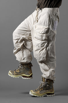 画像をギャラリービューアに読み込む, Ten c CARGO TROUSERS / GARMENT DYED LIGHT NYLON TACTEL MID LAYER (BEIGE)