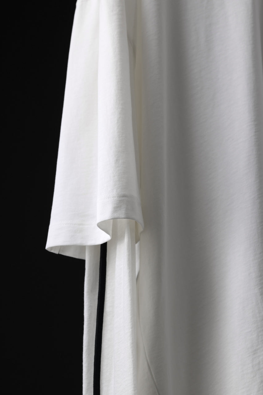 画像をギャラリービューアに読み込む, thom/krom OVERSIZED LAYER PIPING SLEEVE TEE / COTTON JERSEY (CREAM)