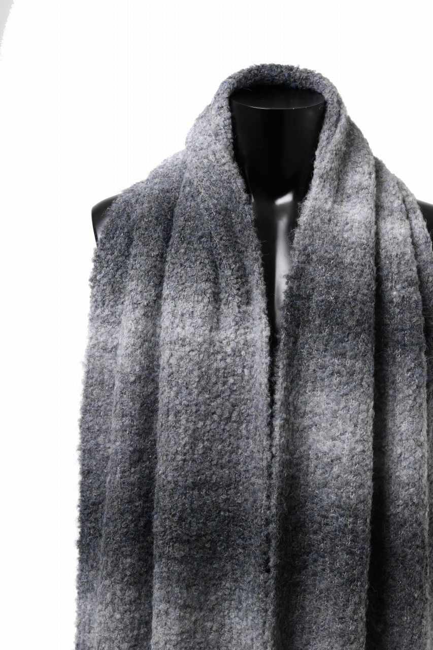 画像をギャラリービューアに読み込む, TARO HORIUCHI / th products Inflated Scarf / 1/4.5 kasuri loop knit (mono)