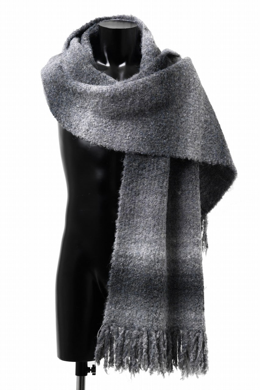 画像をギャラリービューアに読み込む, TARO HORIUCHI / th products Inflated Scarf / 1/4.5 kasuri loop knit (mono)