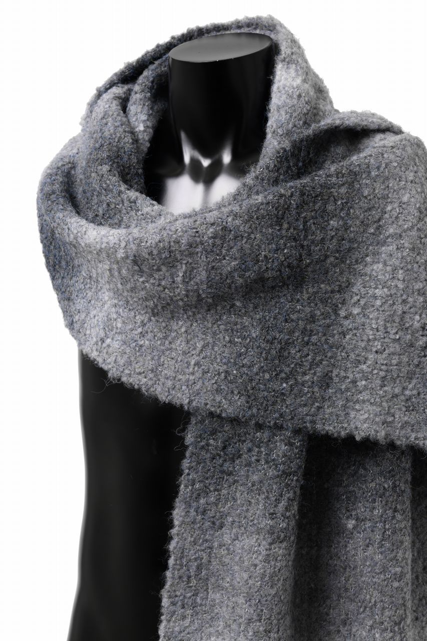 画像をギャラリービューアに読み込む, TARO HORIUCHI / th products Inflated Scarf / 1/4.5 kasuri loop knit (mono)